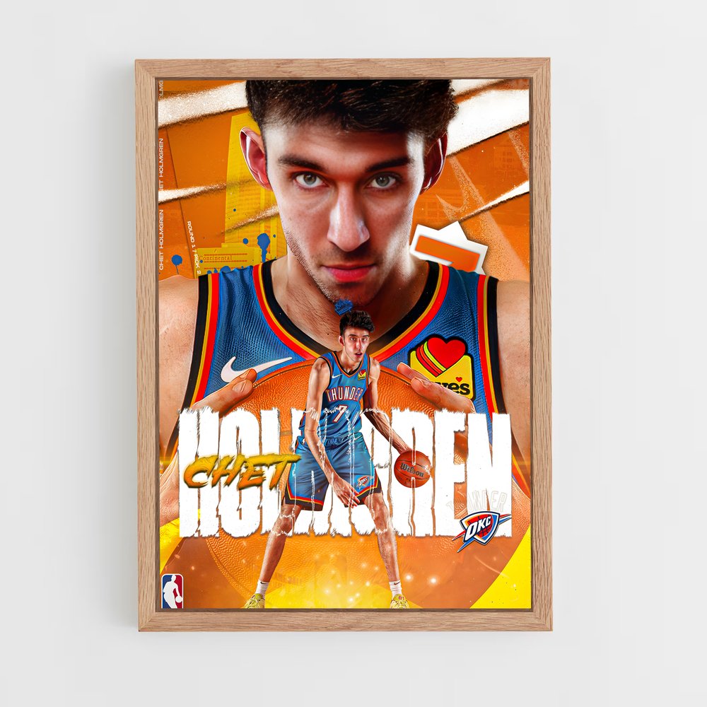 Poster Chet en Couleurs – affiche Basketball (vue 4)
